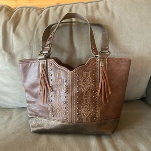 Justin’s Concealed Carry Women’s Western Purse Brown Shoulder Bag